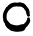 A white circle.